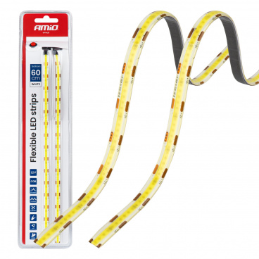 LED COB-Streifen für Auto weiß 2x30cm 12V AMIO-04569