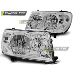 Klare Frontleuchten für den Toyota Land Cruiser FJ100 2005–2006, verchromt