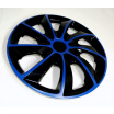 Radkappen Quad Bicolor Blue 13-16"