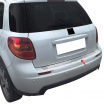 Heckstoßstangenabdeckung aus Edelstahl F. Sitzung 2005-14, H. Santafe 2008-12, S. SX4 2006-15, VW Passat 2005-10