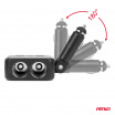 Zigarettenanzünder-Verteiler mit Ladegerät 2x USB-A 1x USB-C 12V 24V 100W 180° AMIO-04357