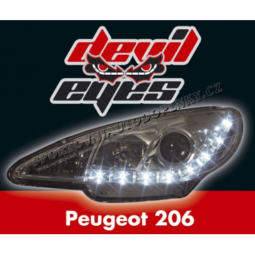 Peugeot 206 Devil Eyes Chrom