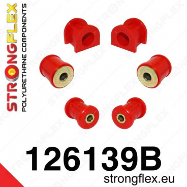 Mitsubishi Lancer Evolution Evo IV-V-VI StrongFlex Satz Silentblöcke nur für die Vorderachse 6-tlg Mitsubishi Lancer Evolution Evo IV-V-VI StrongFlex Satz Silentblöcke nur für die Vorderachse 6-tlg