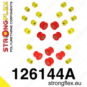 Mitsubishi Lancer Evolution Evo VII-VIII-IX StrongFlex Sport kompletter Satz Silentblöcke 24-tlg Mitsubishi Lancer Evolution Evo VII-VIII-IX StrongFlex Sport kompletter Satz Silentblöcke 24-tlg