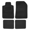 Teppiche Textil UNI-Größe 1., 4 Stück schwarz