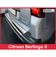 Edelstahlabdeckung - Schwellenschutz für die hintere Stoßstange Citroen Berlingo II 2008-18