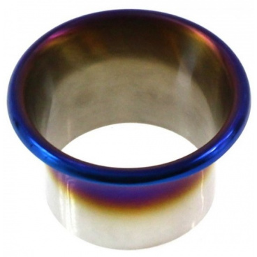 Lufteinlass bzw. Heckdiffusor aus Edelstahl, 89 mm, Titanoptik Lufteinlass bzw. Heckdiffusor aus Edelstahl, 89 mm, Titanoptik