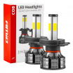 Extra starke LED-Lampe H4 für Hauptscheinwerfer COB 4Side 2 Stk