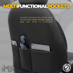 OTOM INDIVIDUAL 203 SCHWARZ/BLAU 3-REISSVERSCHLUSS Autositzbezug-Set