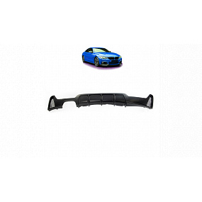 BMW 4 F32 F33 F36 Diffusor Hinten Matt Schwarz BMW 4 F32 F33 F36 Diffusor Hinten Matt Schwarz