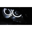 BMW E46 09.2001-03.2005 Limousine/Touring Angel Eyes LED-Frontscheinwerfer in Schwarz, klar