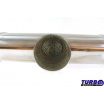 TurboWorks-Doppelsportauspuff (1 Einlass / 2 seitliche Auslässe) 63,5 mm