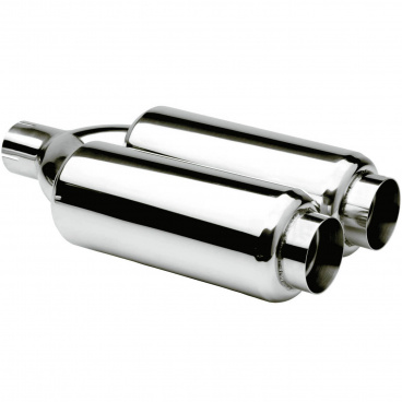 Sport-Universal-Edelstahlauspuff RACE SPORT Dual