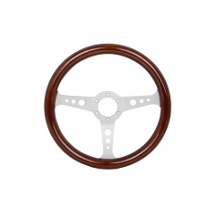 Lenkrad 350mm Holz Silber