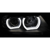 BMW E90/E91 03.2005-08.2008 3D U-Type schwarze HID-Frontscheinwerfer, klar