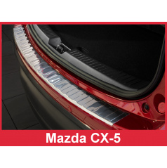 Edelstahlabdeckung zum Schutz der Schwelle der hinteren Stoßstange Mazda CX-5 2012-17