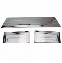 Edelstahl Innenbodenschweller Omtec VW Transporter T5, T6 3 Stk