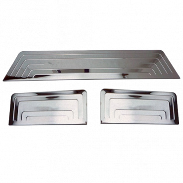 Edelstahl Innenbodenschweller Omtec VW Transporter T5, T6 3 Stk