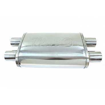 Mittelschalldämpfer 70mm TurboWorks LT 304SS 355mm Mittelschalldämpfer 70mm TurboWorks LT 304SS 355mm