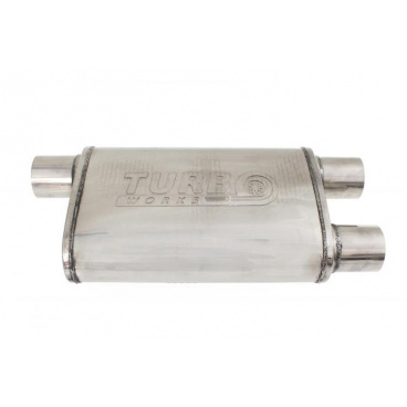 Mittlerer hinterer Schalldämpfer 70mm TurboWorks LT 409SS 355mm Mittlerer hinterer Schalldämpfer 70mm TurboWorks LT 409SS 355mm