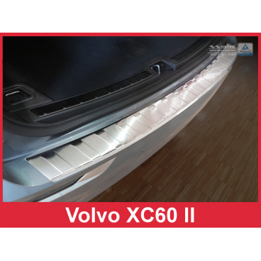 Edelstahlabdeckung – Schwellenschutz für die hintere Stoßstange Volvo XC60 II 2017+