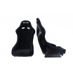Sportliche Hartschale SLIDE RS1 aus schwarzem Wildleder