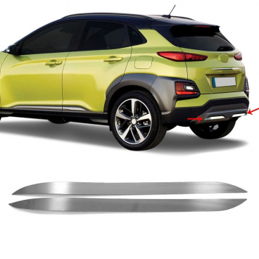 Edelstahl-Auspuffdiffusorabdeckungen Hyundai Kona 2 Stk Edelstahl-Auspuffdiffusorabdeckungen Hyundai Kona 2 Stk
