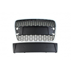 Grill Audi A6 C6 RS-Style silber-schwarz