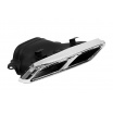 Endrohrdämpfer 285x80mm Eingang 160x100mm Mercedes W212 Poliertes Set