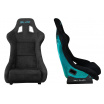 Sportstuhl SLIDE KS2 Premium Schwarzer Velours Türkis Glitzer