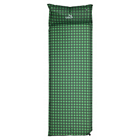 Selbstaufblasende Isomatte 190x60x3,8cm mit Kissen KILT grün Selbstaufblasende Isomatte 190x60x3,8cm mit Kissen KILT grün