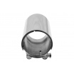 Endrohr 89mm Eingang 67mm Poliert