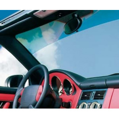 Tönungsstreifen für Frontscheibe Foliatec 19x150cm - Schwarz, Blau