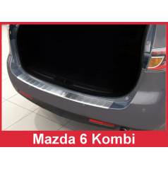 Edelstahlabdeckung zum Schutz der Schwelle der hinteren Stoßstange Mazda 6 Kombi 2007-12