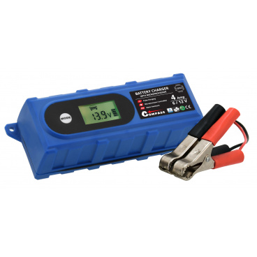 Ladegerät 3,8 A, 6/12 V, Mikroprozessor, PB/GEL, LCD-Display Ladegerät 3,8 A, 6/12 V, Mikroprozessor, PB/GEL, LCD-Display
