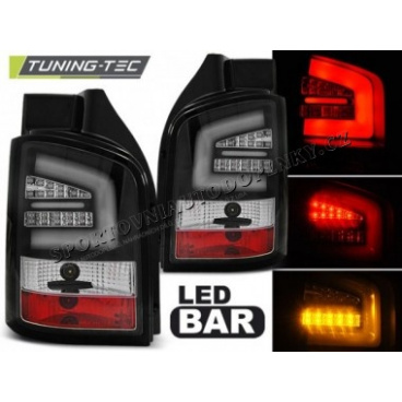 VW T5 04.2003–2009 LED-Rückleuchten, schwarze LED-Leiste