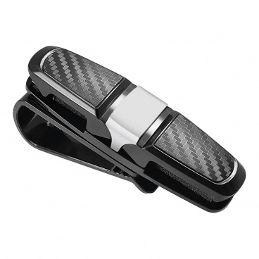 Aufsteckbarer Brillenhalter aus Carbonimitat