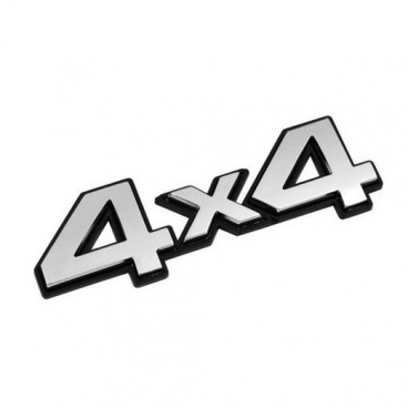 Kunststoff-Logo 4x4 zum Aufkleben (100x35 mm)