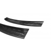 Edelstahlabdeckung, schwarzer Schwellenschutz für die hintere Stoßstange, Škoda Octavia III RS Kombi 2013-19
