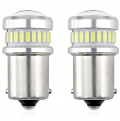 LED-Lampe Canbus weiß 24SMD + 3030 6SMD 1156 (R5W, R10W) P21 WEISS 12V/24V