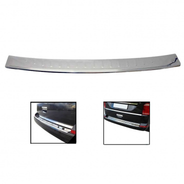 Edelstahl-Heckstoßstangenabdeckung VW T6, T6,1 2015-24 poliert Edelstahl-Heckstoßstangenabdeckung VW T6, T6,1 2015-24 poliert