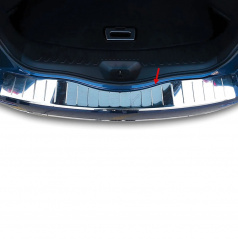 Polierte Edelstahlabdeckung der Oberkante der hinteren Stoßstange Renault Koleos 2017+