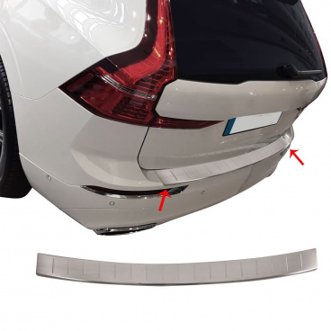 Edelstahl-Heckstoßstangenabdeckung Volvo XC60 2017+ poliert