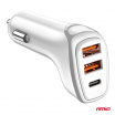 Autoladegerät 2x USB-A + USB-C 38W AMiO-03886