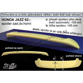 HONDA JAZZ (02+) Heckspoiler. obere Tür HONDA JAZZ (02+) Heckspoiler. obere Tür