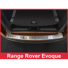 Edelstahlabdeckung zum Schutz der Schwelle der hinteren Stoßstange Land Rover Evoque 2011+