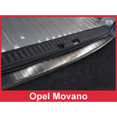 Edelstahlabdeckung - Schwellenschutz für die hintere Stoßstange Opel Movano 2014-16