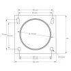 Universal-Reduziersport-Einlassdurchmesser 76 mm AA01