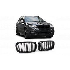 BMW X5 F15 F85 X6 F16 F86 Doppelrippen-Kühlergrill Glänzend Schwarz