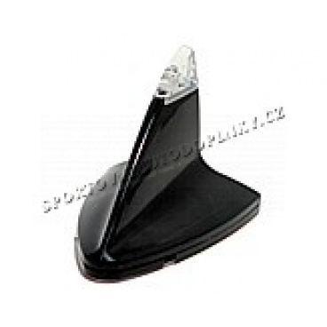 Nachgemachte Haifischflossen-Antenne schwarz mit blauer LED Nachgemachte Haifischflossen-Antenne schwarz mit blauer LED